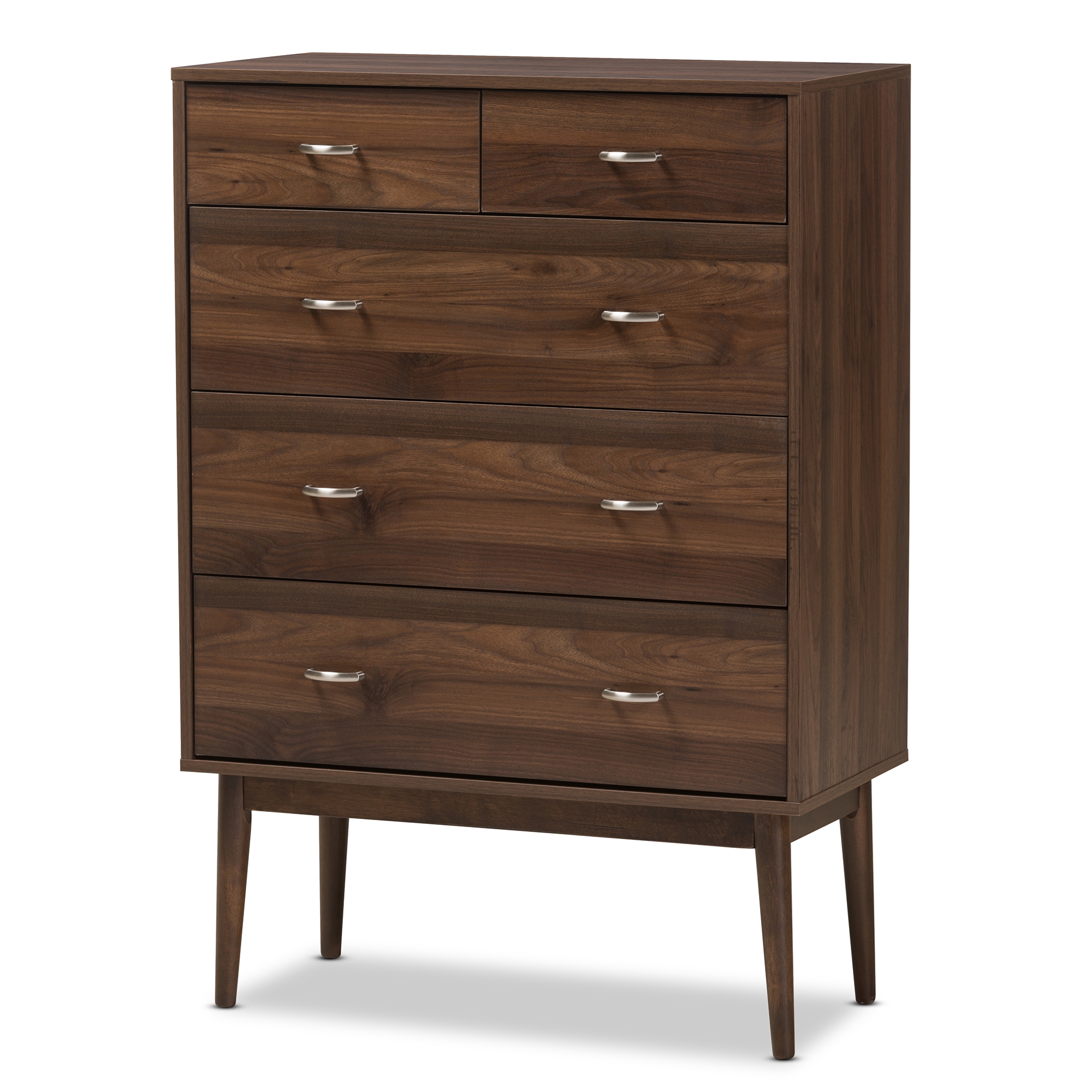 Baxton Studio Disa Mid Century Modern Walnut Brown Finished Wood 5